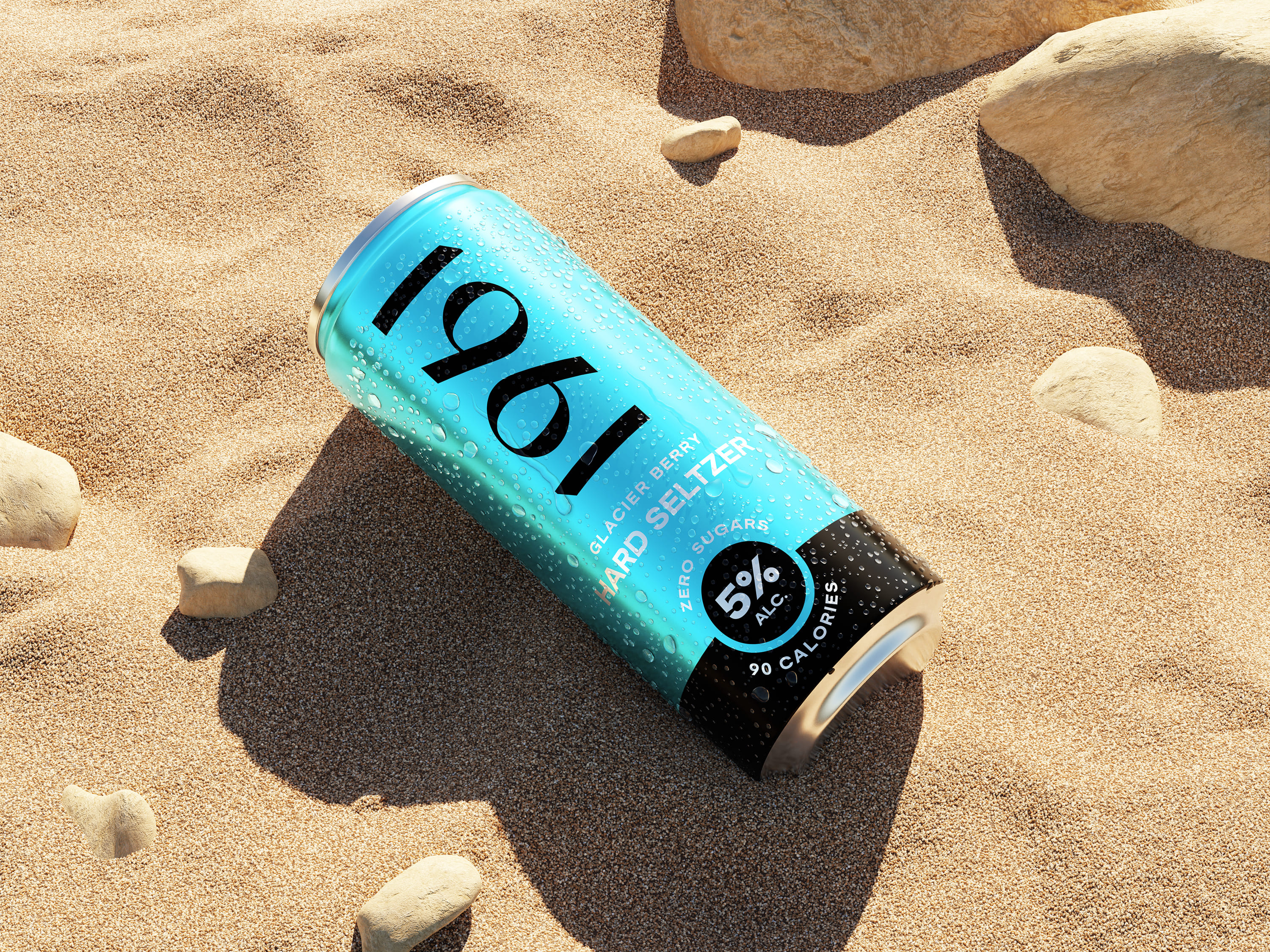 1961 Seltzer - Logo + Packaging Design ambigram ambigram logo can can packaging cans drink drinks logo logo design modern packaging packaging design seltzer seltzer packaging soda can soda drink