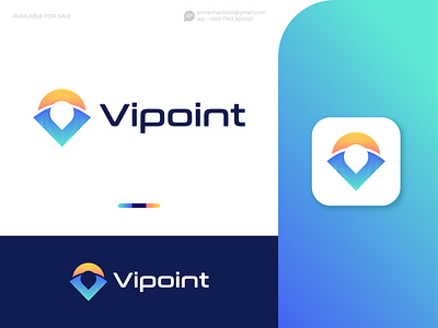 V Letter Location Icon Logo app icon app logo brand identity branding business logo colorful logo company logo gradient location logo lettermark logo location modern logo logo design minimalist logo modern logo designer point logo design software logo travel logo v letter location v modern logo v point web logo