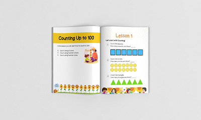 Children math workbook design