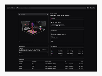 NFT Marketplace Detail crypto crypto dashboard dashboard detail page marketplace nft detail nft detail page nft market nft marketplace nft platform nft website