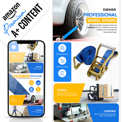 Premium Strap || Amazon A+ Content a content amazon amazon a content amazon product branding design ebc deisgn enhance brand content image editing infographics