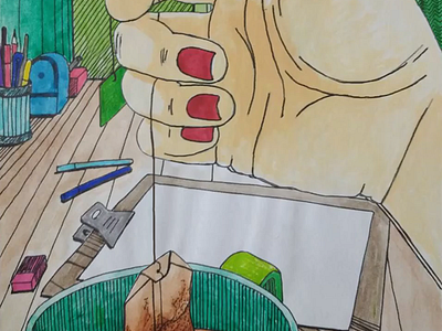 tea bag animation hand illustration tea teabag