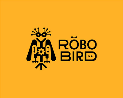 Robo Bird bird branding graphic design logo logotype mechanical robot toys