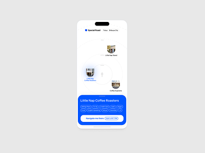 Special Roast: Speciality Coffee Tracker coffee concept japan map minimal mobile product product design shibuya speciality tokyo tracker ui ux