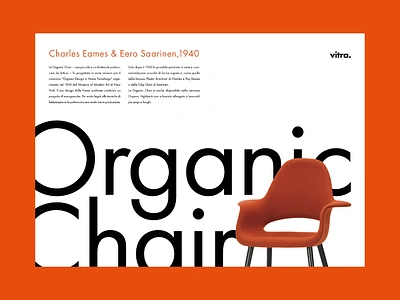 Object Poster - Organic Chair C. Eames & E. Saarinen advertising composition graphic design layout object poster poster poster design printing