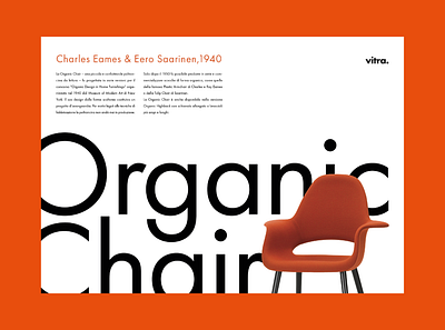 Object Poster - Organic Chair C. Eames & E. Saarinen advertising composition graphic design layout object poster poster poster design printing