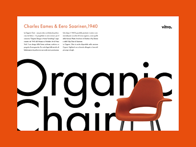 Object Poster - Organic Chair C. Eames & E. Saarinen advertising composition graphic design layout object poster poster poster design