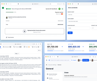 Payment and Account Settings UI! payments product design saas