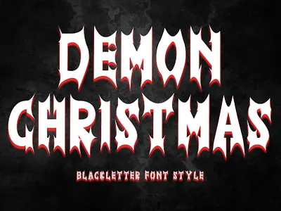 Demon Christmas beautiful branding christmas demon design devil font font design ghost graphic design handwritten illustration logo scary ui