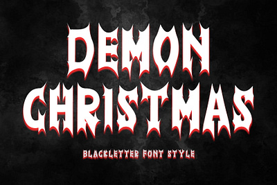 Demon Christmas beautiful branding christmas demon design devil font font design ghost graphic design handwritten illustration logo scary ui