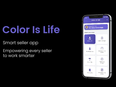 Color Is Life - Seller App agency app branding clean clean design creative design design ui