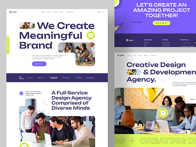 Zgen - Creative WP Themes agency branding colorful design design inspiration illustration minimal minimalist typogaphy ui uidesign user