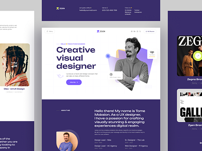 Zgen - Creative WP Themes agency branding colorful design design inspiration illustration minimal minimalist portfolio typogaphy ui uidesign ux