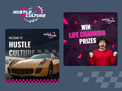 Marketing Campaign Ads Design for Hustle Culture banner ads banner design graphic design marketing campaigns social media ui