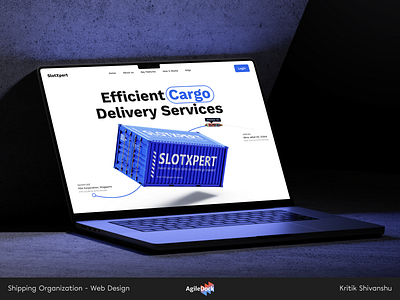 Web Design for Cargo Shipment Service agiledock agiledock services design agiledock ui ux design app design cargo shipment service design service ui design ui ux design ux design