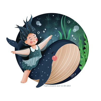 Sea fairy childrens book design digital graphic design illustration illustrator kids kids illustrator picture book illustrations procreate