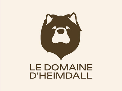 Le Domaine d'Heimdall animal branding dog graphic design logo pet rescue