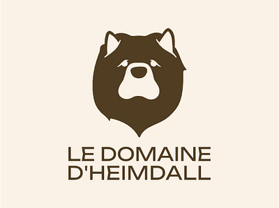 Le Domaine d'Heimdall animal branding dog graphic design logo pet rescue