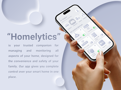 Mobile app smart home "Homelytics" app design ios mobile app smarthome uxui