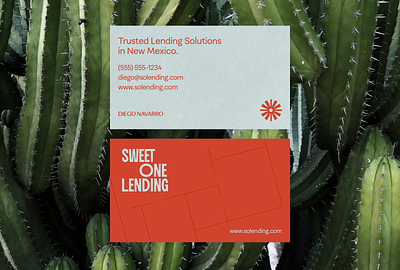 Business Card | New Mexico Lending adobe brand brand identity branding business card cactus celebratory concept fiesta finance graphic design lending local logo mortgage new mexico print santa fe visual identity warm