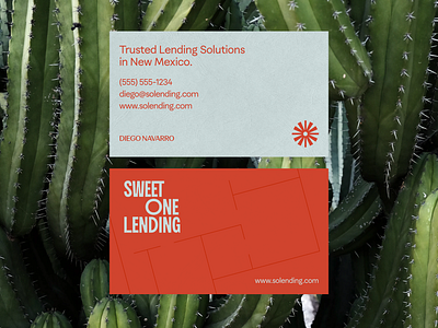 Business Card | New Mexico Lending adobe brand brand identity branding business card cactus celebratory concept fiesta finance graphic design lending local logo mortgage new mexico print santa fe visual identity warm