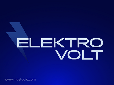 Elektro-Volt - logo refresh blue bolt branding design electric electrician electricity graphic graphic design indigo logo redesign refresh thunder