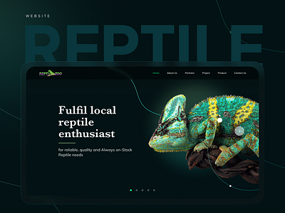 Reptile Website ui uiux user interface website