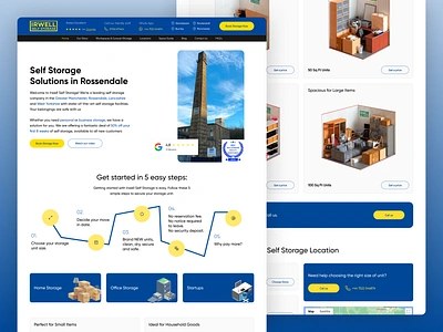 Website Redesign Case for Self Storage Solutions branding business concept landing page ux webflow website design wix wordpress
