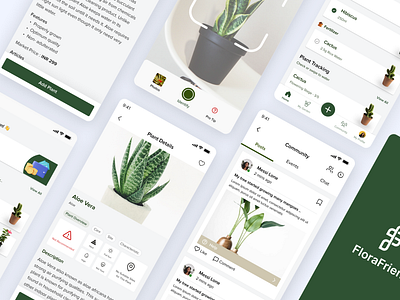 Plant Care App app care design logo mobile app plant plant app plant care app ui ux