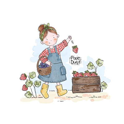 Miss Berry artwork childrens book cute art design digital art graphic design illustration illustrator kids kids illustrator picture book artist picture book illustrations procreate watercolor