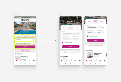 Idealista redesign ui design