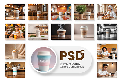 Premium Quality Coffee Cafe Mockup branding cafe mockup logo photoshop ps mockup psd psd mockup uniq mug design