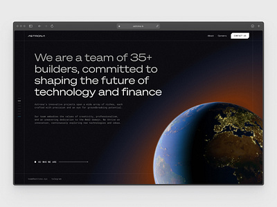 Astrona Team Page app branding design graphic design illustration logo typography ui ux vector