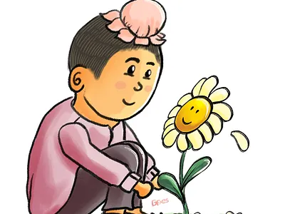 Spreading smiles artwork character design children story book design graphic graphic design illustration kids