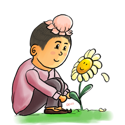 Spreading smiles artwork character design children story book design graphic graphic design illustration kids