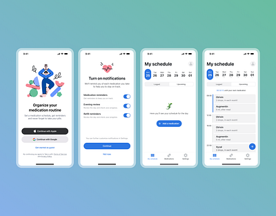 Pill Reminder App Concept app concept mobile ui ux