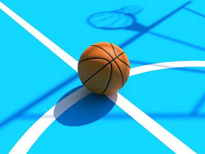 Basketball 3d 3d art 3d basketball 3d illustration 3d model 3d modelling adobe dimension basketball basketball court designerachit digital art graphic design visual