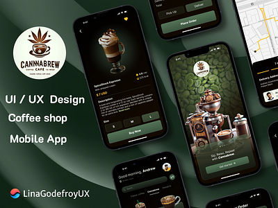 Cannabrew UI UX appdesign appdevelopment cafeapp cafedesign coffeeapp coffeeculture coffeelovers coffeeshopapp customerexperience designinspiration digitalcoffee digitaldesign interactivedesign mobileapp mobileux uiuxdesign userexperience userinterface uxdesign uxui