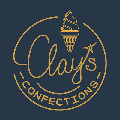 Logo Design - Clay's Confections branding design graphic design logo