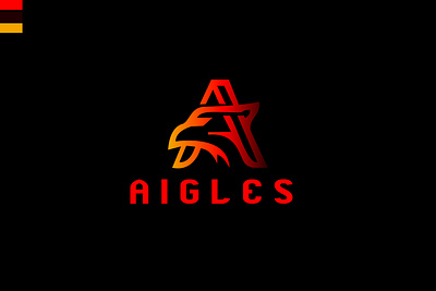 Eagle logo Aigles letter A 3d animation branding graphic design logo motion graphics ui