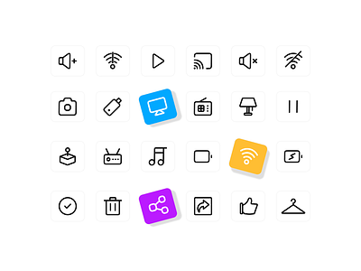 Line Icons - Clean Visuals for Contemporary Design. icon library icon set icons line icons web icons