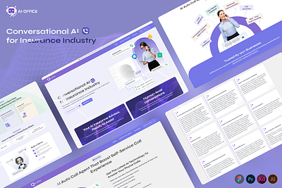 AI Office banner branding design designing graphic design ui ui ux