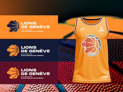 New Logo for Lions de Genève basketball branding design graphic design identity logo sport