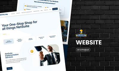 BlueCollar landing page product management user experience user interface ux ui web design website