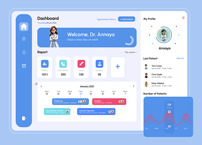 Medical Dashboard Ui Design dashboard dashboarddesign dashboardui figma uidesign uiux webdesign website