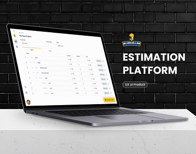 BlueCollar | Estimation Platform dashboard product design user experience user interface website