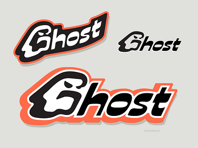 Ghost Branding Variants cartoon character design custom font cute esports font design ghost graphic design illustration lettering mascot mascots patch spooky sports tough wordmark