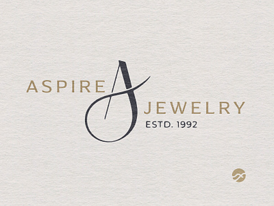 AJ Monogram - rough print a aj aj monogram aspire at brand design branding fashion fine jewelry handdrawn influencer j jewelry lettermark logo monogram personal retro t vintage