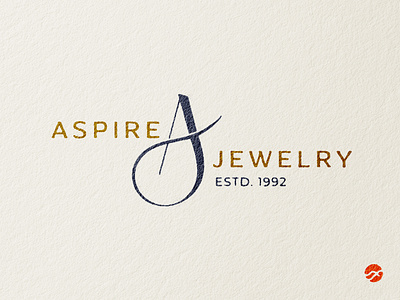 AJ Monogram - rough print a aj aj monogram aspire at brand design branding fashion fine jewelry handdrawn influencer j jewelry lettermark logo monogram personal retro t vintage