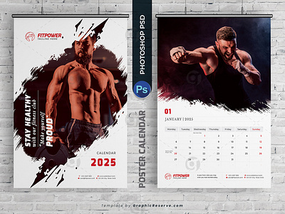 Poster Calendar 2025 Template Adobe Photoshop Design business calendar calendar calendar 2025 calendar template 2025 clean calendar design colorful calendar creative calendar didargds didargds calendar fitness center calendar gym center poster gym center poster calendar 2025 modern calendar design poster poster calendar poster calendar 2025 poster calendar 2025 template poster calendar design poster template